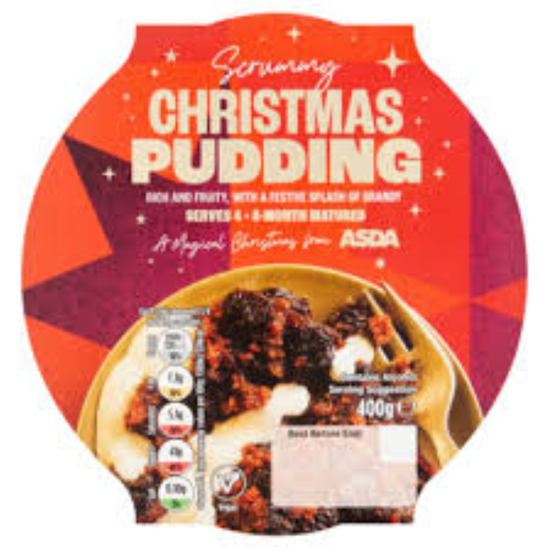 ASDA CLASSIC CHRISTMAS PUDDING 400G